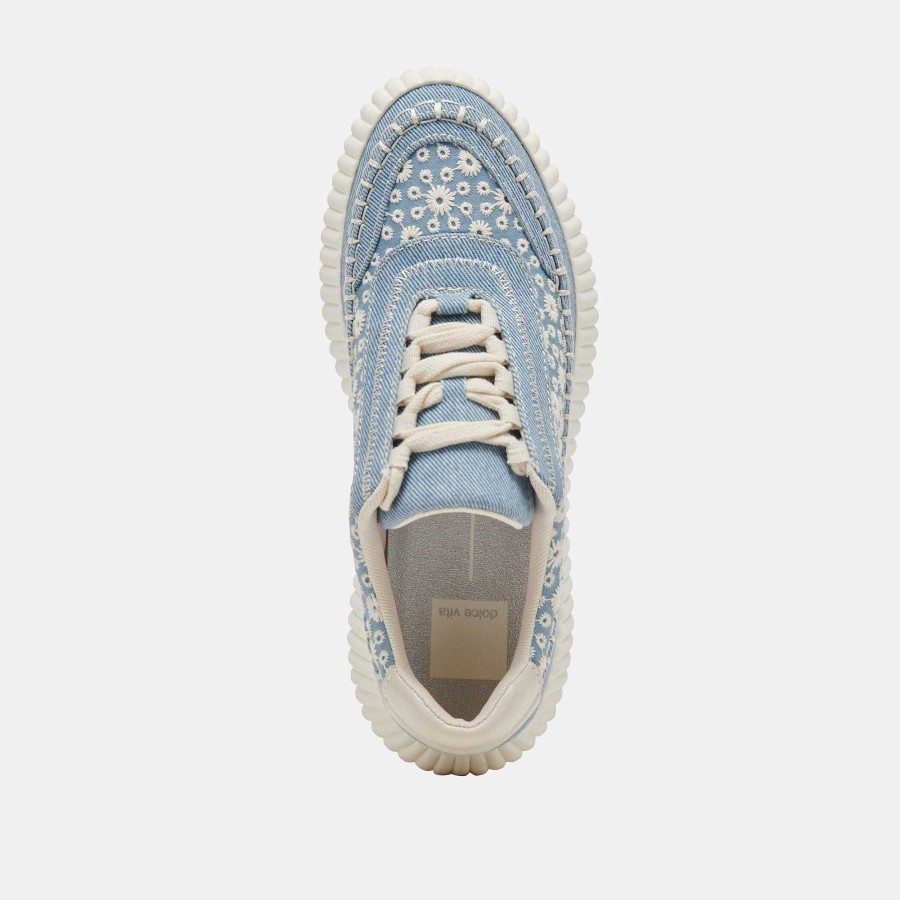 Tennis DOLCE VITA | Dolen Blue Floral Denim Sneakers