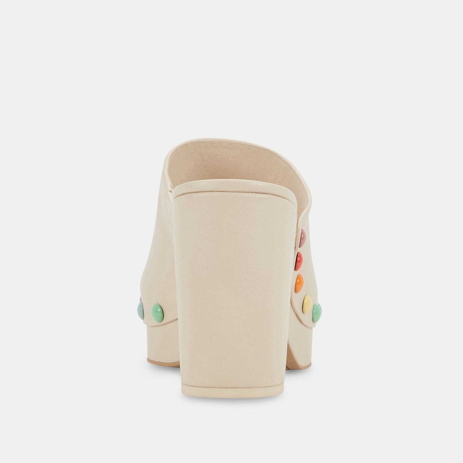 Jump DOLCE VITA | Emol Pride Ivory Leather Heels