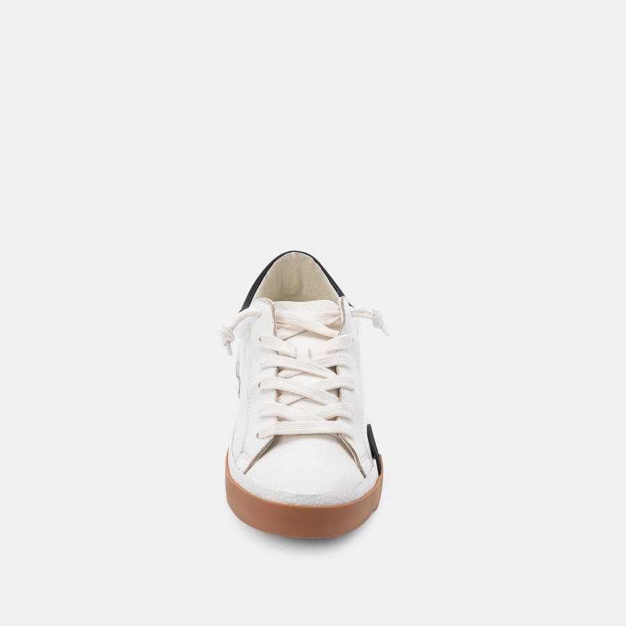 Tennis DOLCE VITA | Zina Wide White Leather Sneakers Black