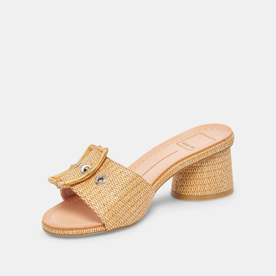 Jump DOLCE VITA | Lucey Natural Raffia Hot Heels