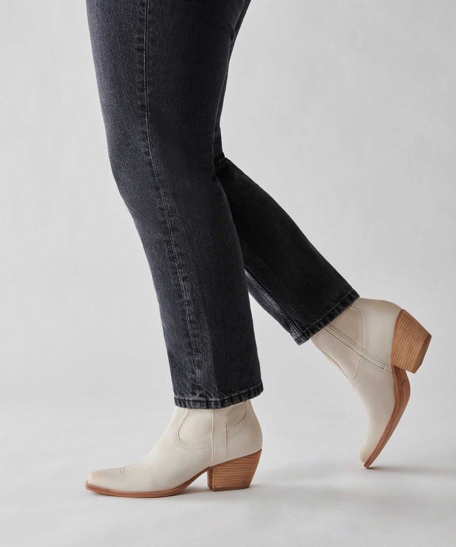 Boots And Boots DOLCE VITA | Silma Ivory Nubuck Boots