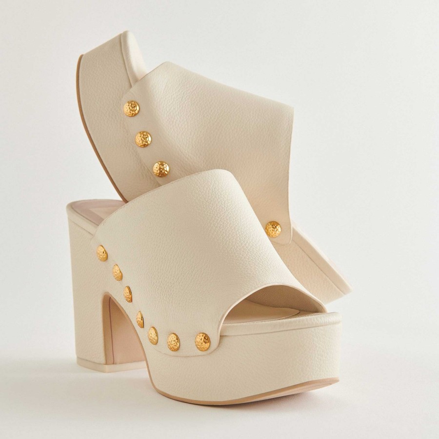 Jump DOLCE VITA | Emol White Leather Heels