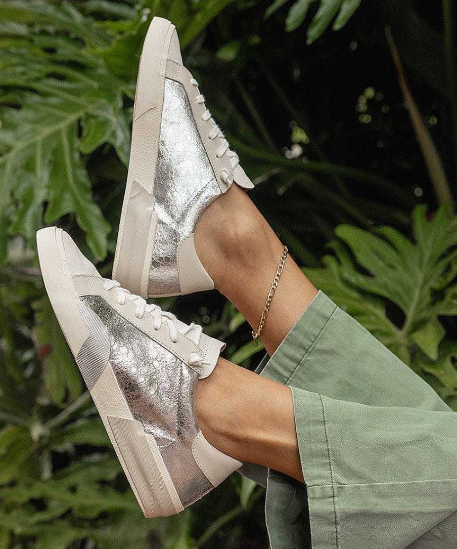 Tennis DOLCE VITA | Zina Aged Chrome Leather Sneakers