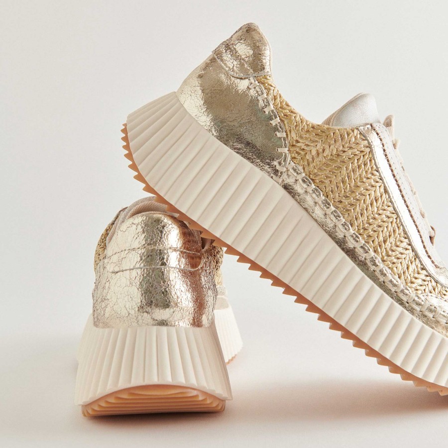 Tennis DOLCE VITA | Dolen Gold Mesh Sneakers