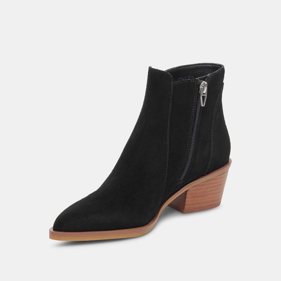 Boots And Boots DOLCE VITA | Sawyer Boots In Onyx Suede