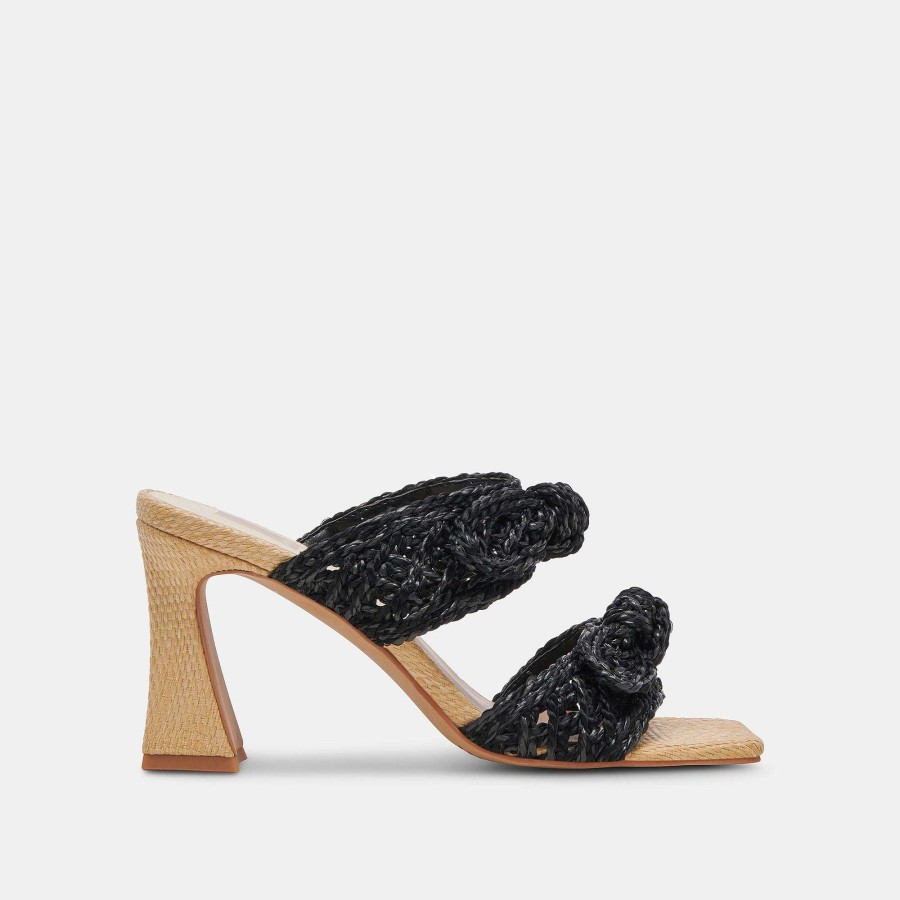 Jump DOLCE VITA | Niyah Onyx Raffia Heels