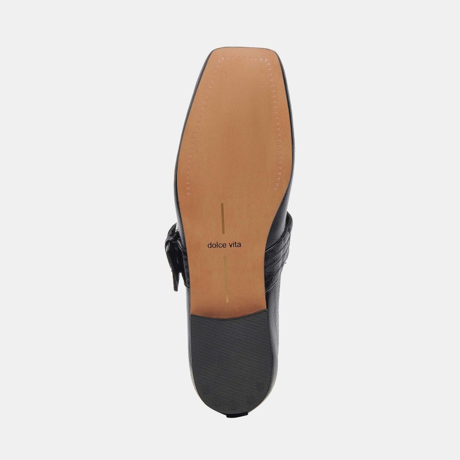 Sneakers And Moccasins DOLCE VITA | Arora Ballet Flats Midnight Crinkle Patent