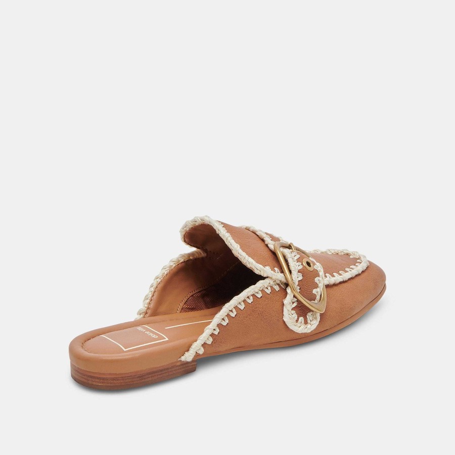 Sneakers And Moccasins DOLCE VITA | Santel Stitch Flats Brown Leather