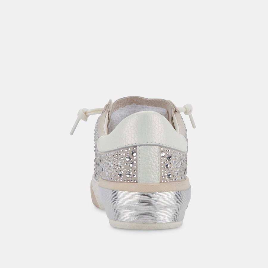 Tennis DOLCE VITA | Zina Crystal Suede Ivory Sneakers