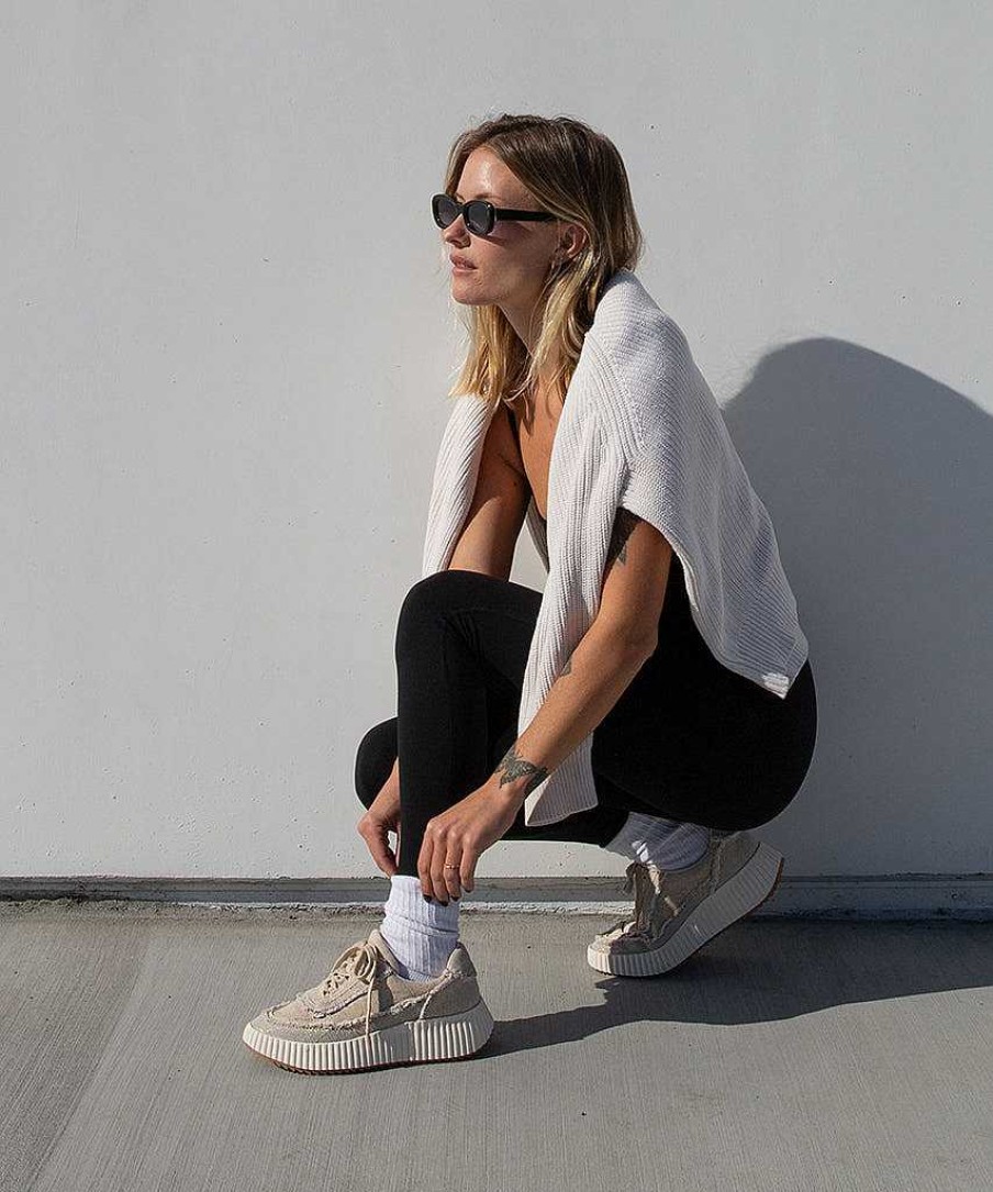 Tennis DOLCE VITA | Dolen Fray Sand Canvas Sneakers