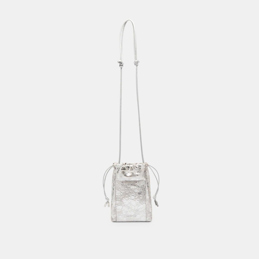 Scholarships DOLCE VITA | Evie Crossbody Bag In Silver Aged Leather