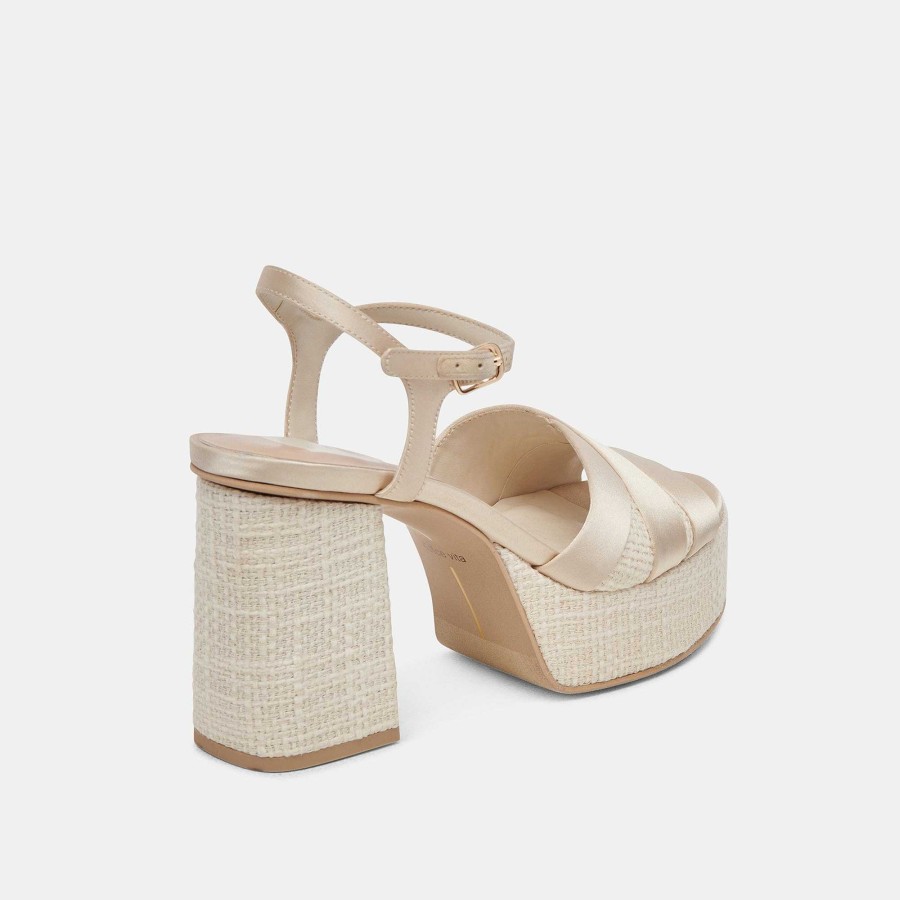 Jump DOLCE VITA | Baily Heels Cream Satin