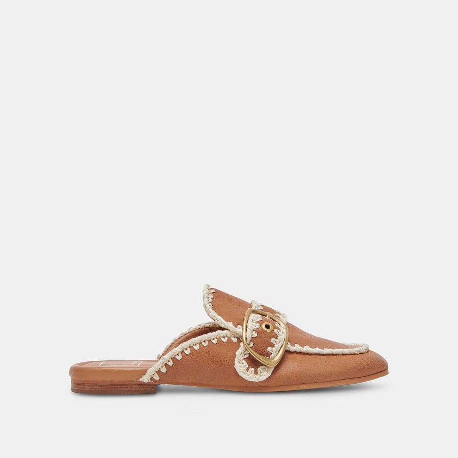 Sneakers And Moccasins DOLCE VITA | Santel Stitch Flats Brown Leather