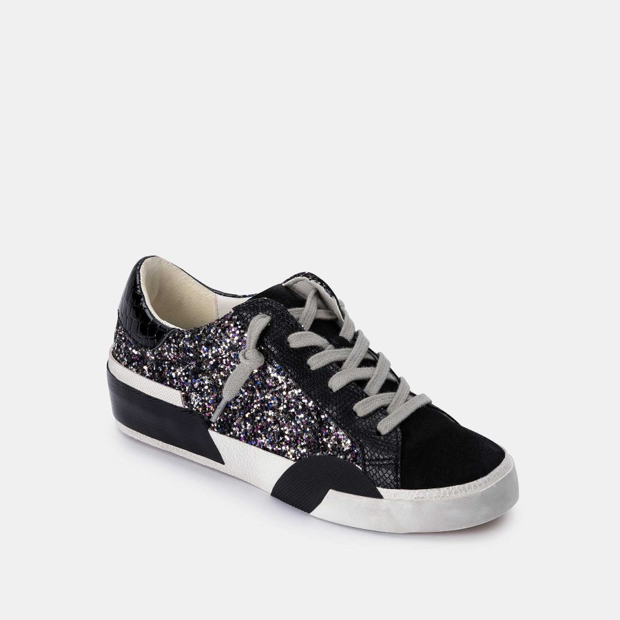 Tennis DOLCE VITA | Zina Black Metallic Glitter Sneakers