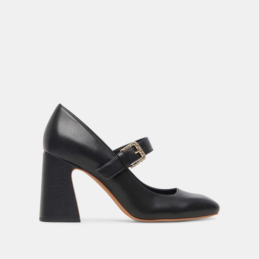 Jump DOLCE VITA | Lakota Black Leather Heels