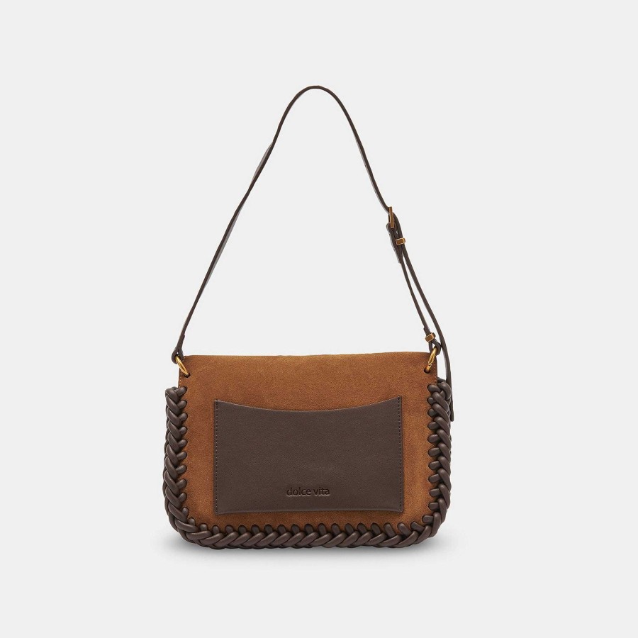 Scholarships DOLCE VITA | Harper Suede Tobacco Shoulder Bag