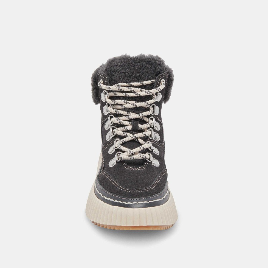 Tennis DOLCE VITA | Debbie Plush Anthracite Suede Sneakers