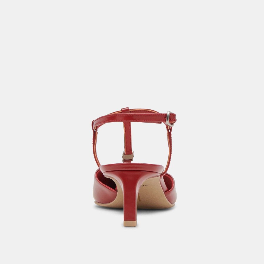 Jump DOLCE VITA | Lavon Heels Red Wrinkled Patent