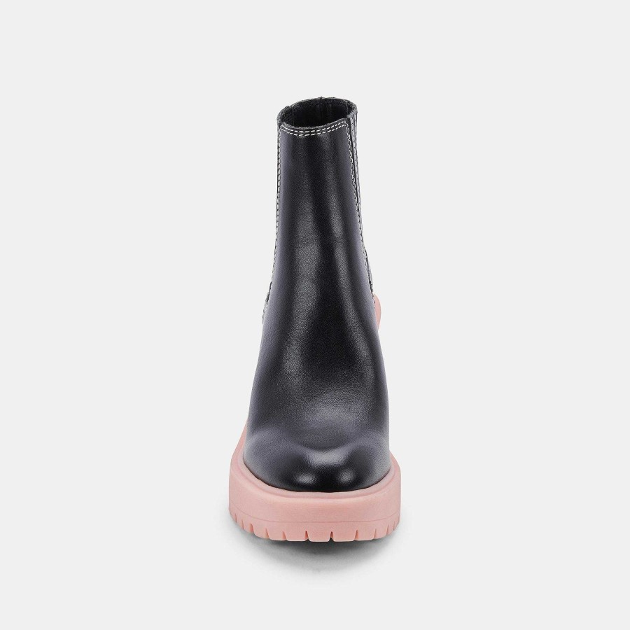 Boots And Boots DOLCE VITA | Caster H2O Black Pink Leather Boots