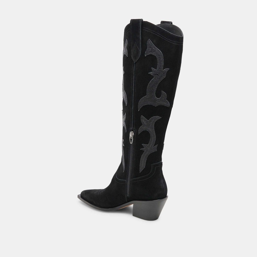 Boots And Boots DOLCE VITA | Samare Onyx Suede Boots