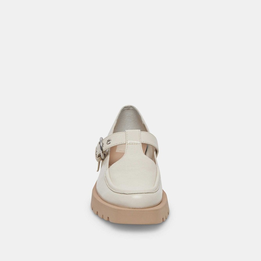 Sneakers And Moccasins DOLCE VITA | Ebbie Flats Ivory Patent Leather