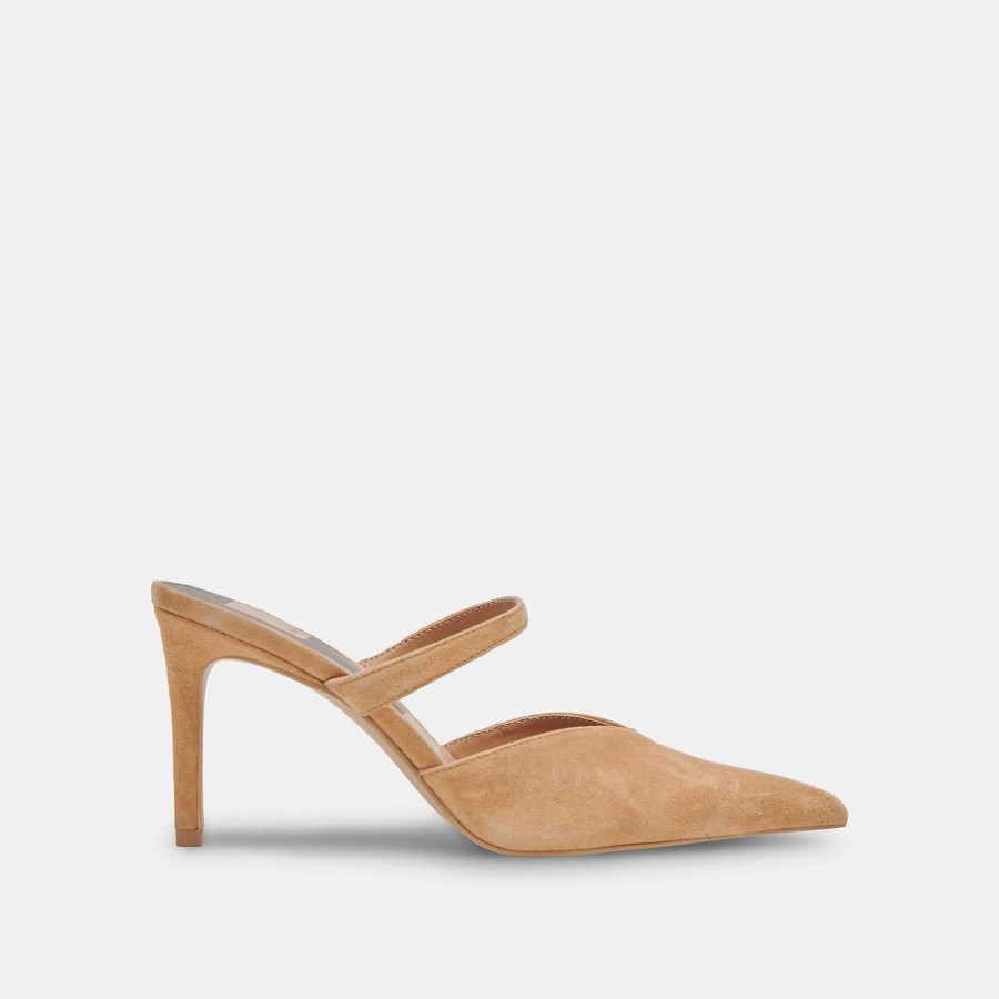 Jump DOLCE VITA | Kanika Suede Heels Brown