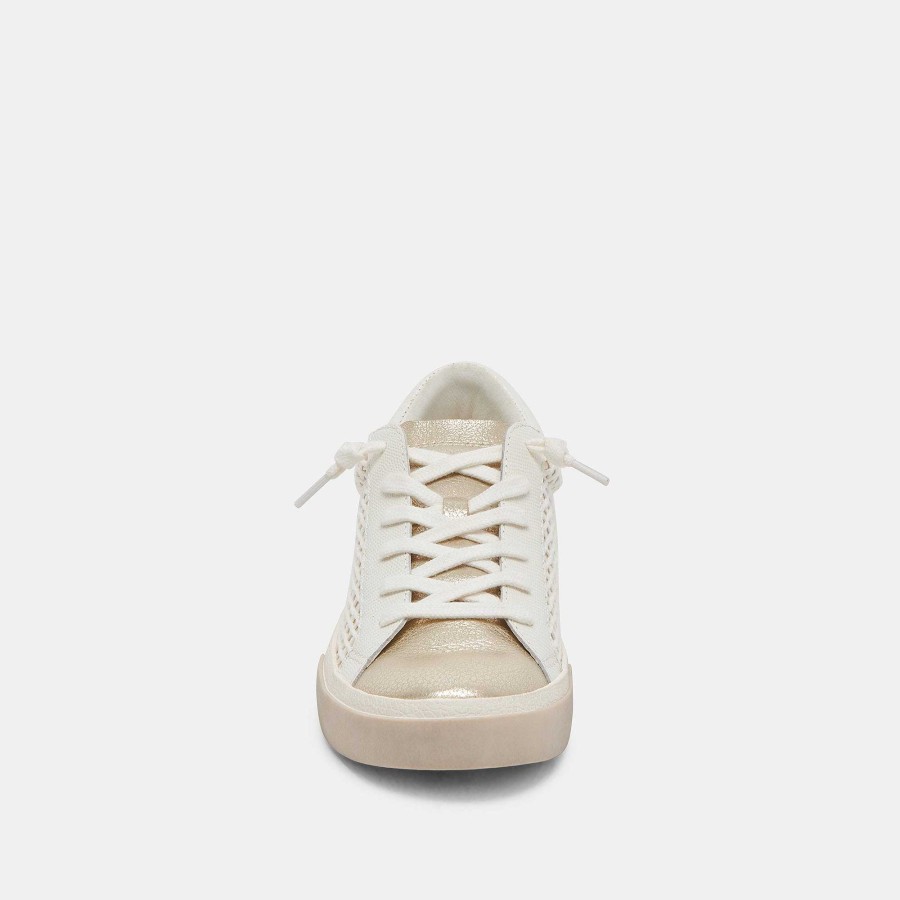 Tennis DOLCE VITA | Zina Bone Woven Sneakers Gold