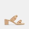 Jump DOLCE VITA | Zemmie Lt Natural Raffia Sandals