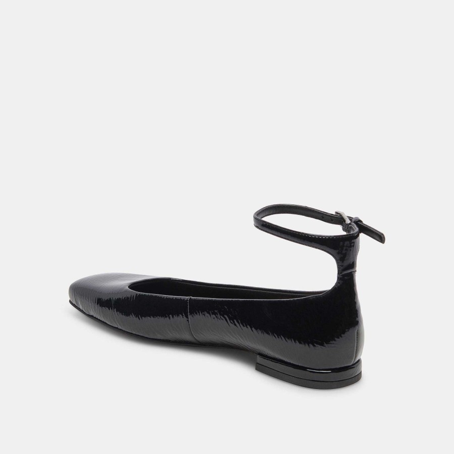 Sneakers And Moccasins DOLCE VITA | Ashya Ballet Flats Midnight Crinkle Patent