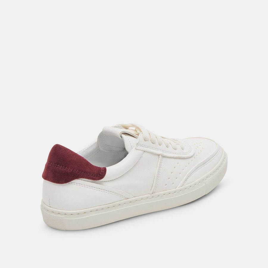 Tennis DOLCE VITA | Boden White Brown Leather Sneakers