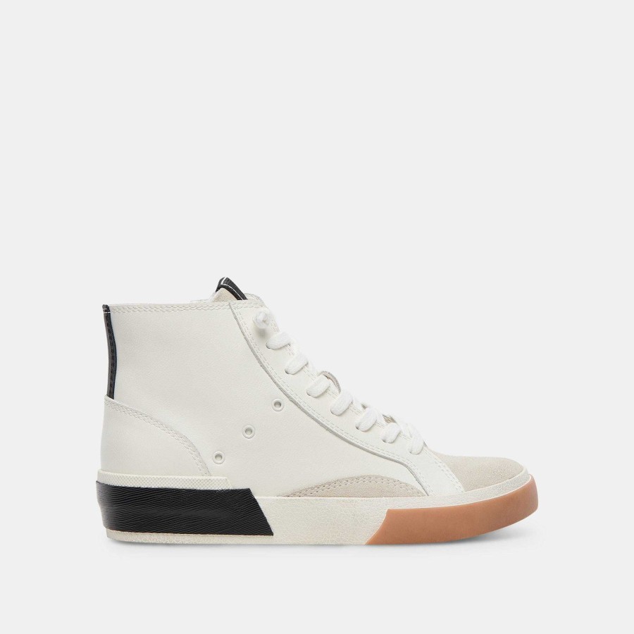 Tennis DOLCE VITA | Zohara White Black Leather Sneakers