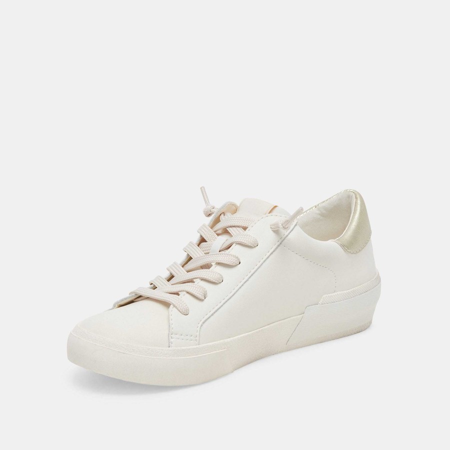 Tennis DOLCE VITA | Zina Foam 360 White Gold Recycled Leather Sneakers