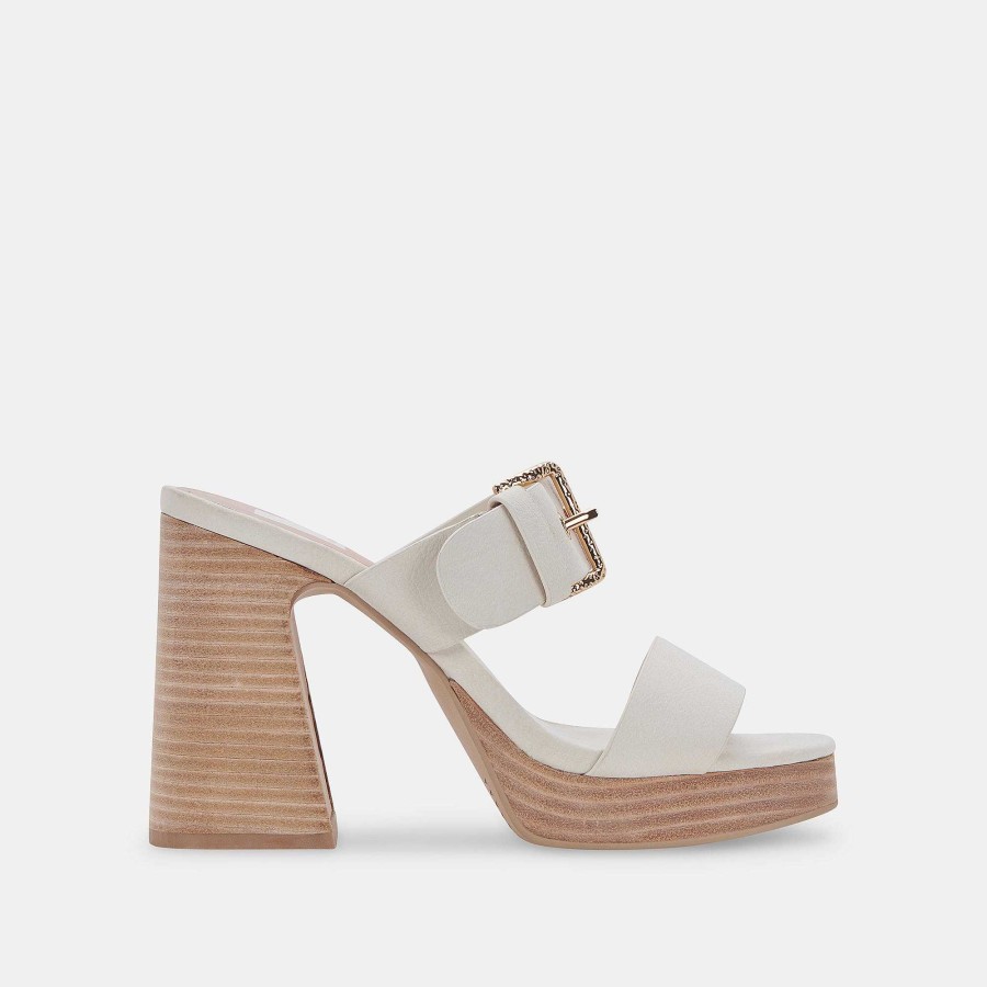 Jump DOLCE VITA | Landry Ivory Nubuck Heels