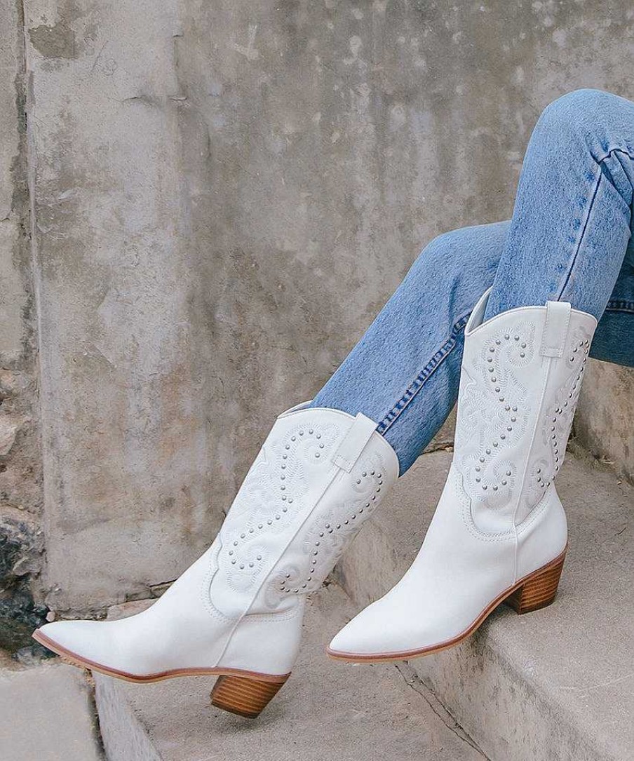 Boots And Boots DOLCE VITA | Sula White Leather Boots