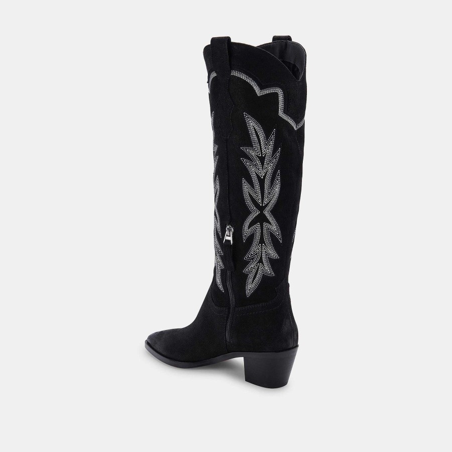 Boots And Boots DOLCE VITA | Shiren Black Nubuck Boots