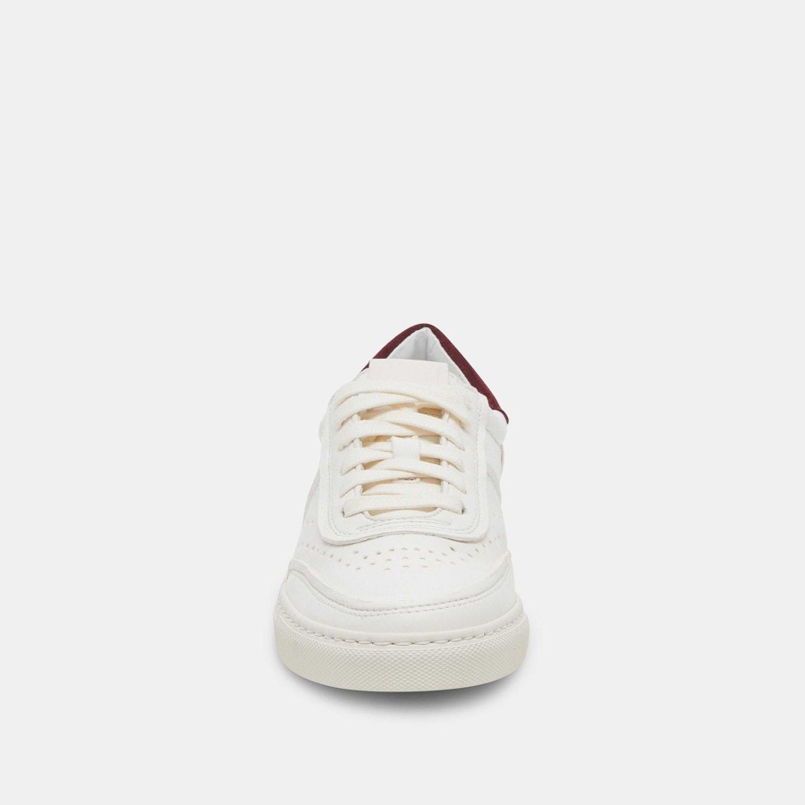 Tennis DOLCE VITA | Boden White Brown Leather Sneakers