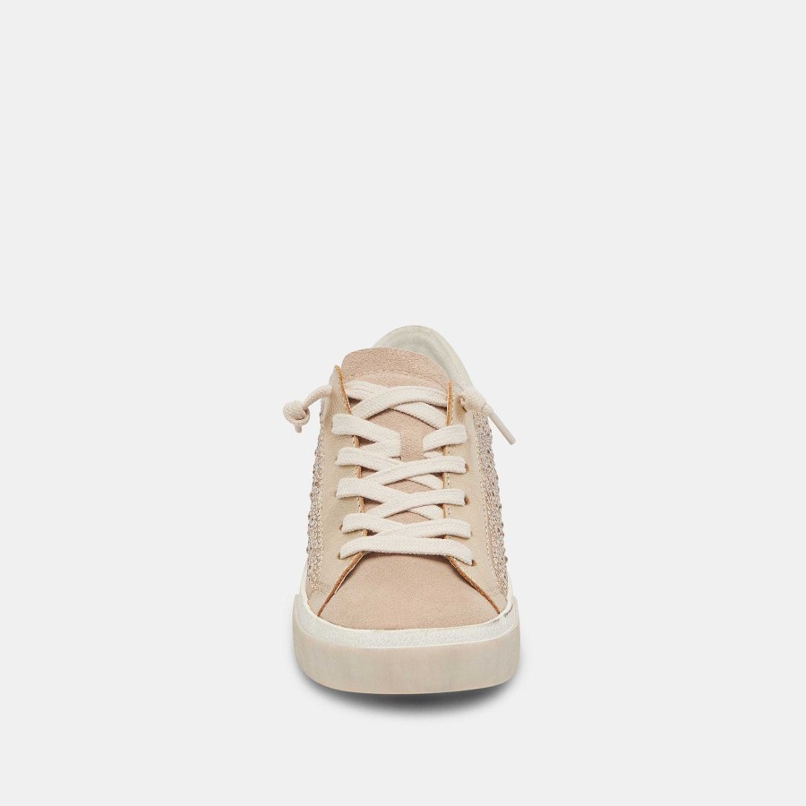 Tennis DOLCE VITA | Zina Crystal Gold Suede Sneakers