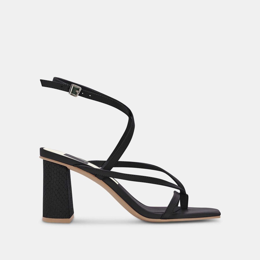 Jump DOLCE VITA | Black Leather Paroo Heel