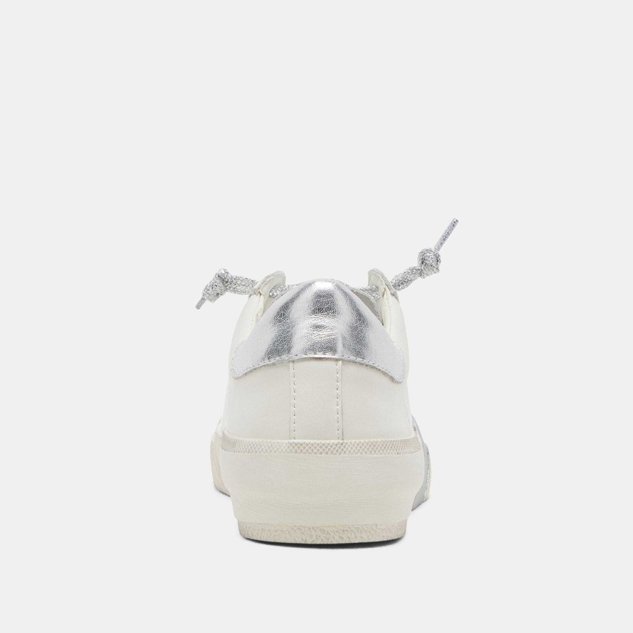 Tennis DOLCE VITA | Zina White Silver Leather Sneakers