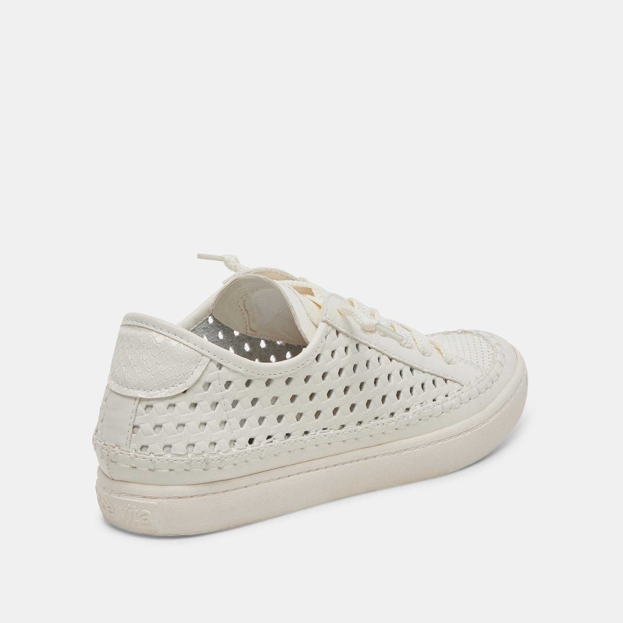 Tennis DOLCE VITA | Zolen White Perforated Leather Sneakers