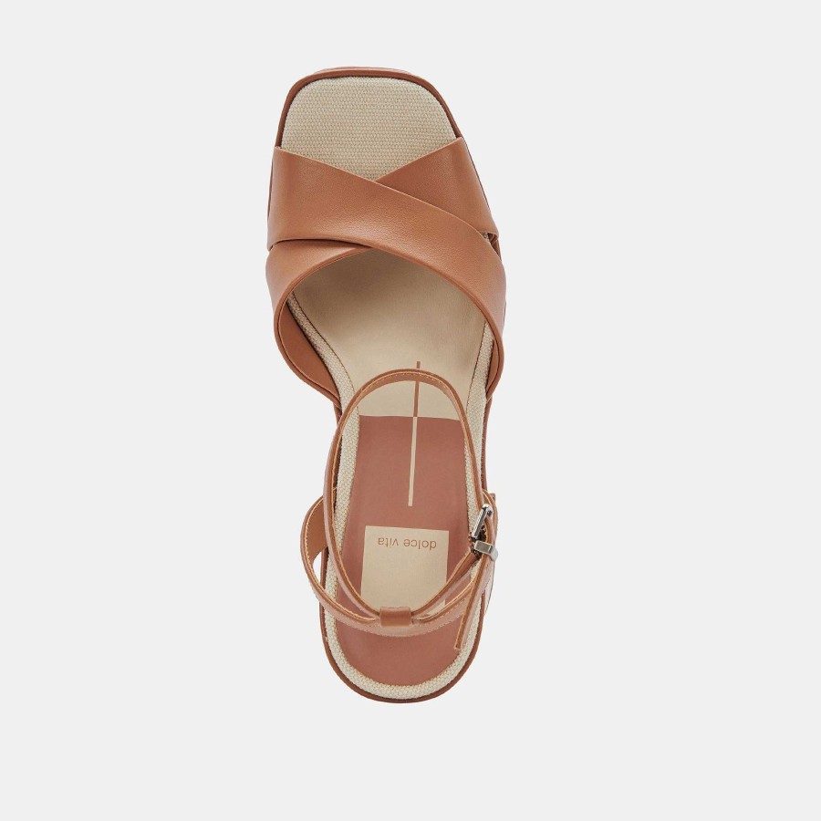 Jump DOLCE VITA | Wessi Caramel Leather Heels