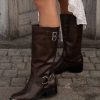 Boots And Boots DOLCE VITA | Evi Dk Leather Boots Brown