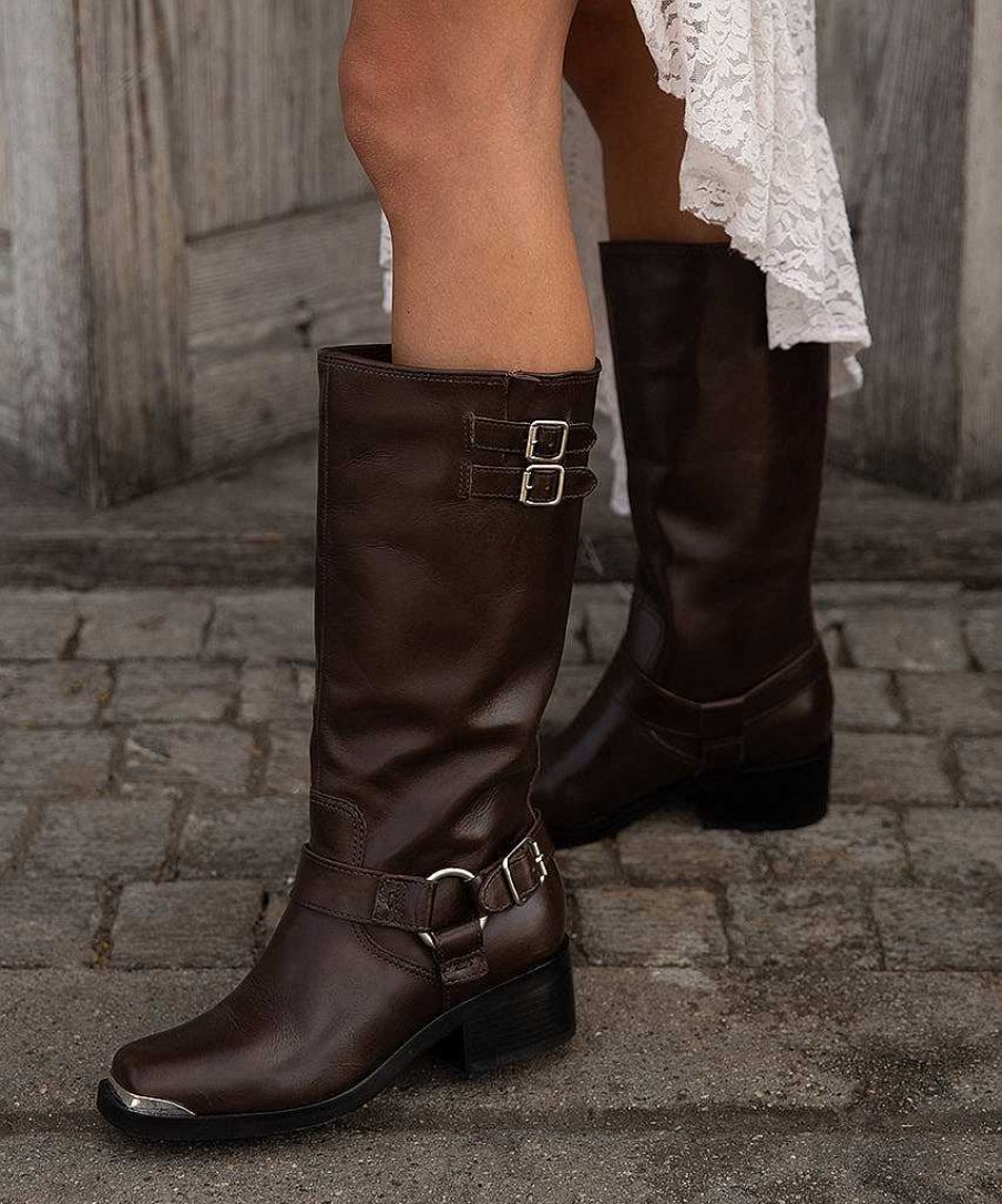 Boots And Boots DOLCE VITA | Evi Dk Leather Boots Brown