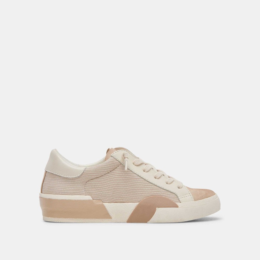 Tennis DOLCE VITA | Zina White Duna Leather Embossed Sneakers