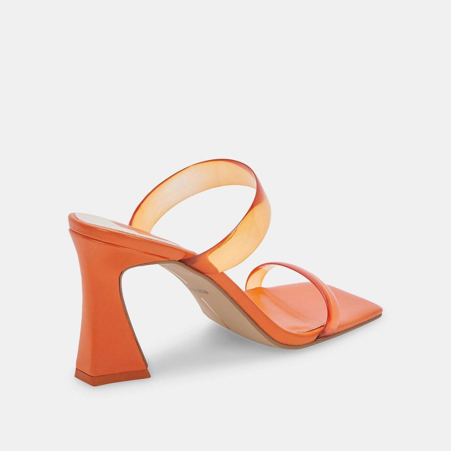 Jump DOLCE VITA | Novah Heels Tangerine Vinyl