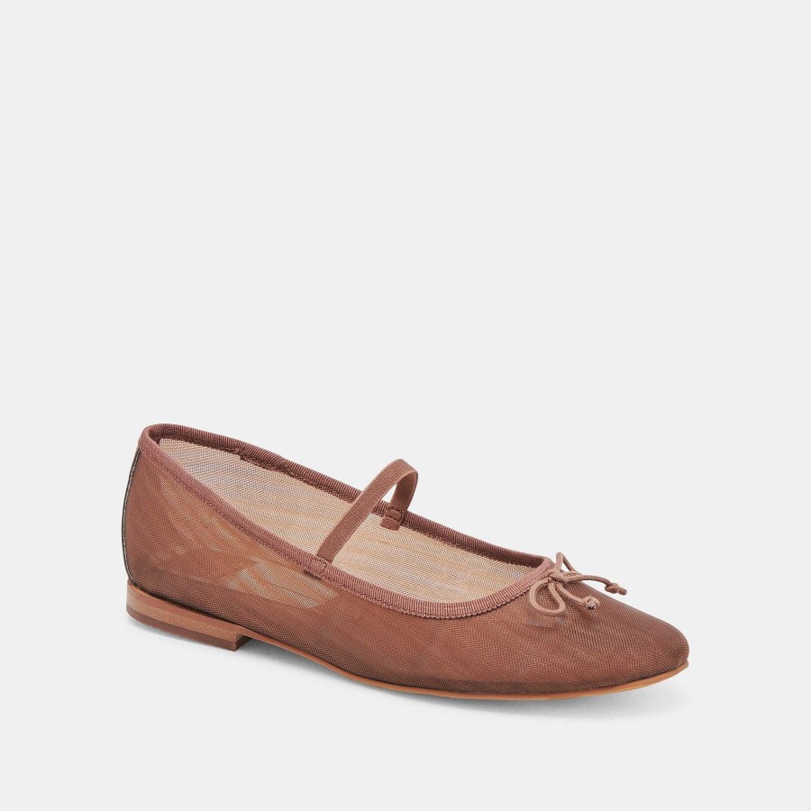 Sneakers And Moccasins DOLCE VITA | Cadel Ballet Flats Espresso Mesh