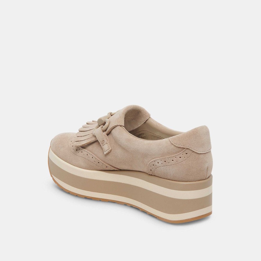 Sneakers And Moccasins DOLCE VITA | Jhax Almond Suede Sneakers