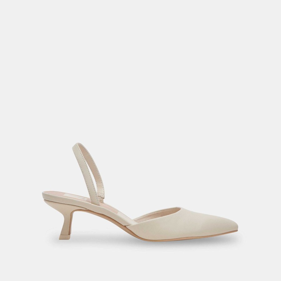 Jump DOLCE VITA | Ivory Leather Corsa Heel