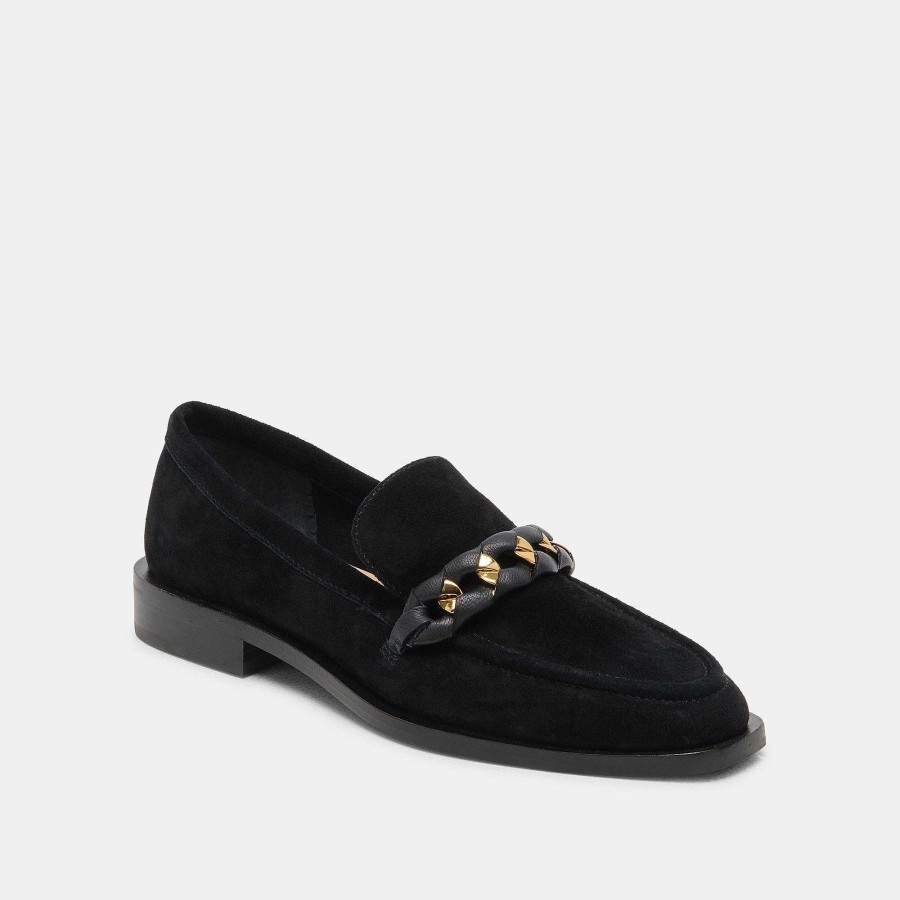 Sneakers And Moccasins DOLCE VITA | Sallie Flats Onyx Suede