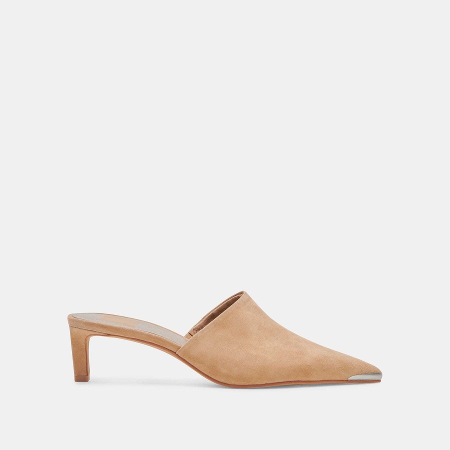 Jump DOLCE VITA | Lexy Camel Suede Heels